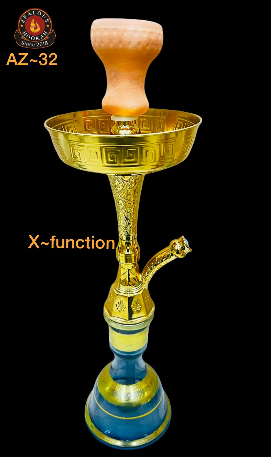 Zealous Egyptian hookah Az~32 X-function
